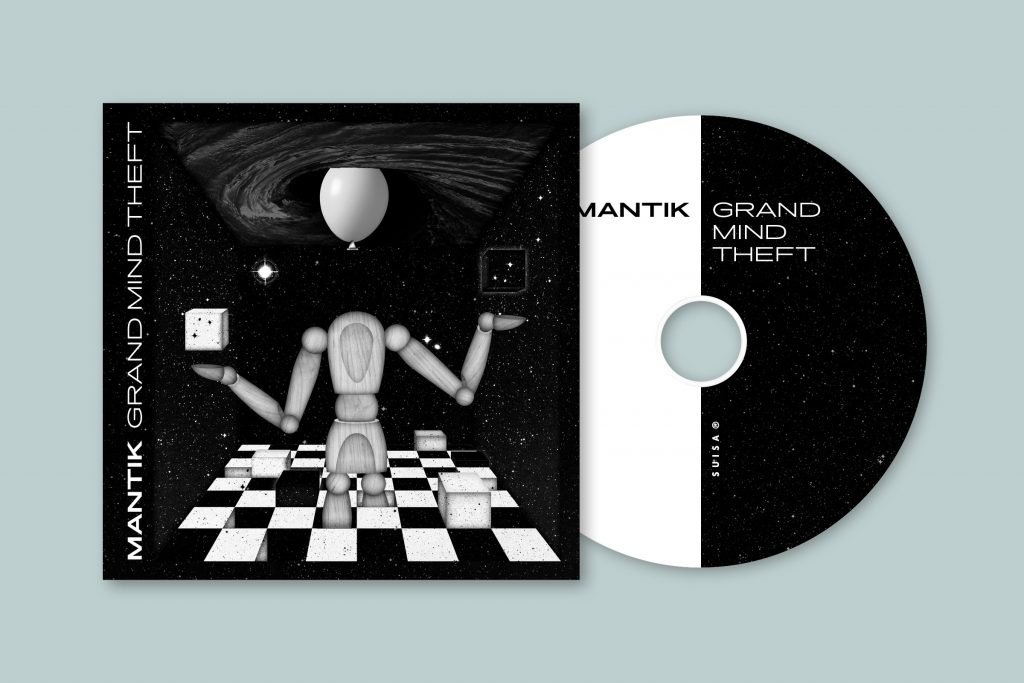 Captns Konzept und Gestaltung: Mantik Band Album Cover Grand Mind Theft