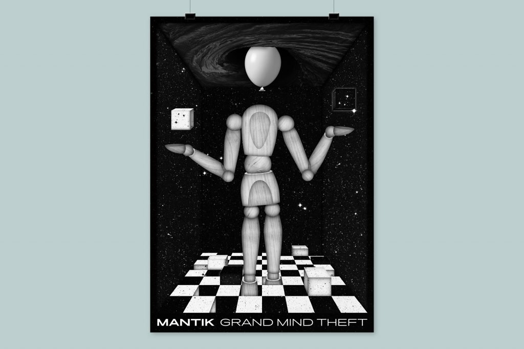Captns Konzept und Gestaltung: Mantik Band Album Cover Grand Mind Theft