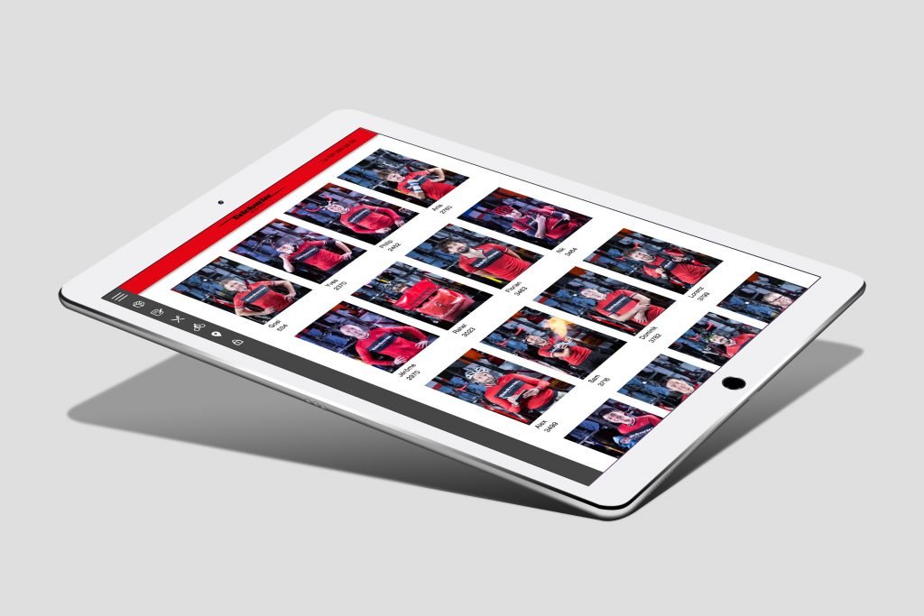 webseite velokurier Team auf iPad Tablet - Captns Konzept und Gestaltung