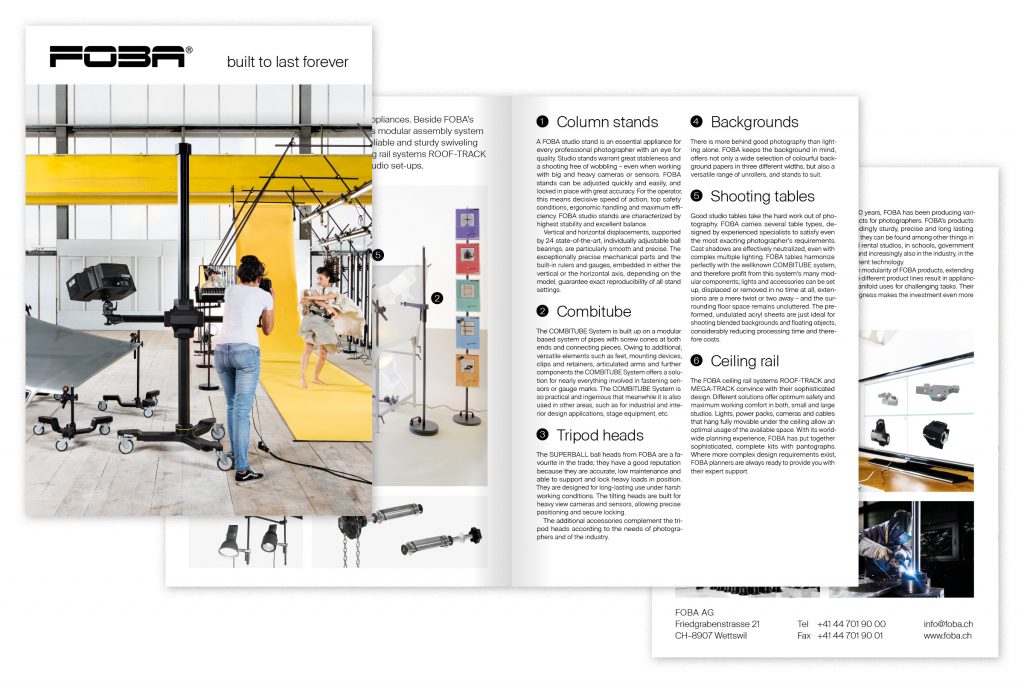 Captns Konzept und Gestaltung Foba Redesign Broschüre