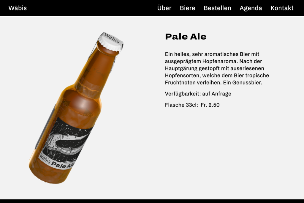 Captns – Wäbis Bier – Webseite Bier