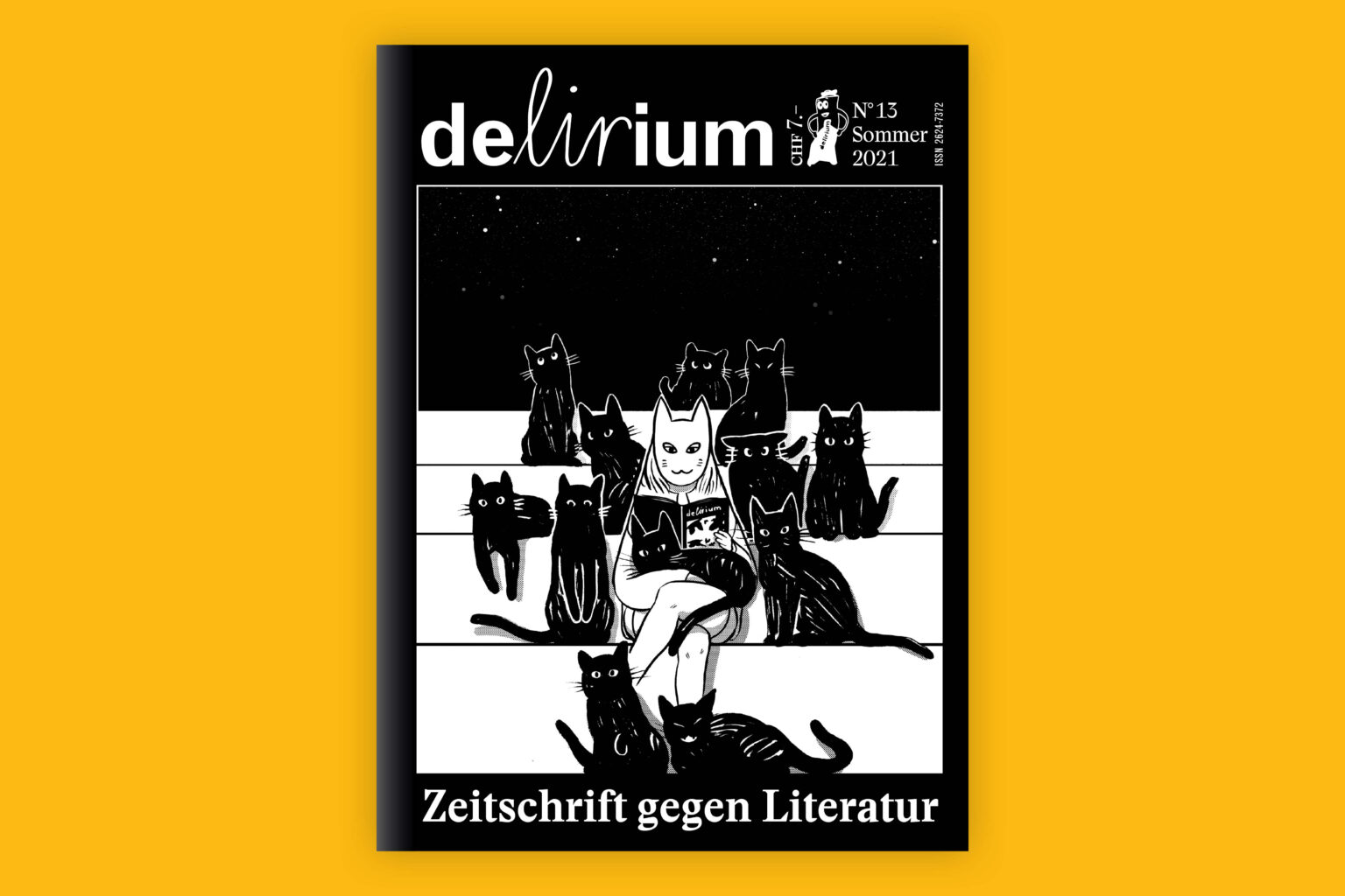 Delirium Zeitschrift und seite Magazin analog und digital Captns