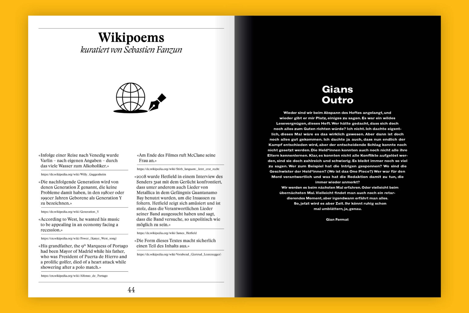 Delirium Zeitschrift und seite Magazin analog und digital Captns