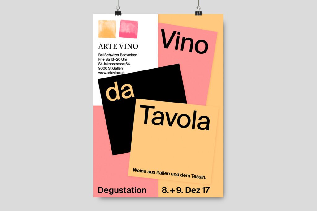 Captns Konzept und Gestaltung Arte Vino Flyer Herbstdegustation