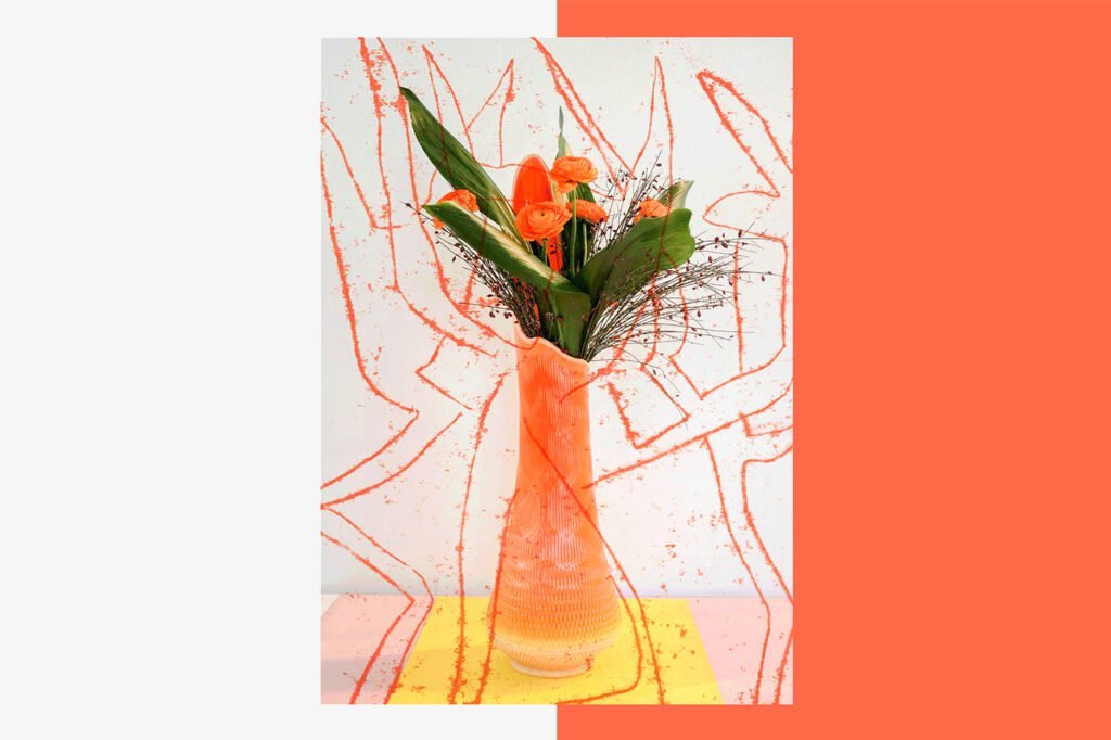 Captns Konzept und Gestaltung: Flyer Ausstellung «Blumen Vasen Bild»