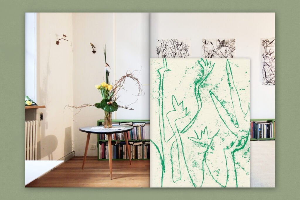 Captns Konzept und Gestaltung: Christoph Hauri, Gestaltung Heft Frühling Vasen Blumen drin und drum
