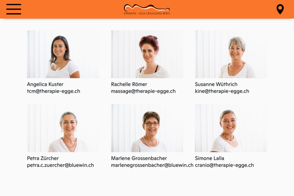 Captns Webseite Praxis Therapie-Egge Team