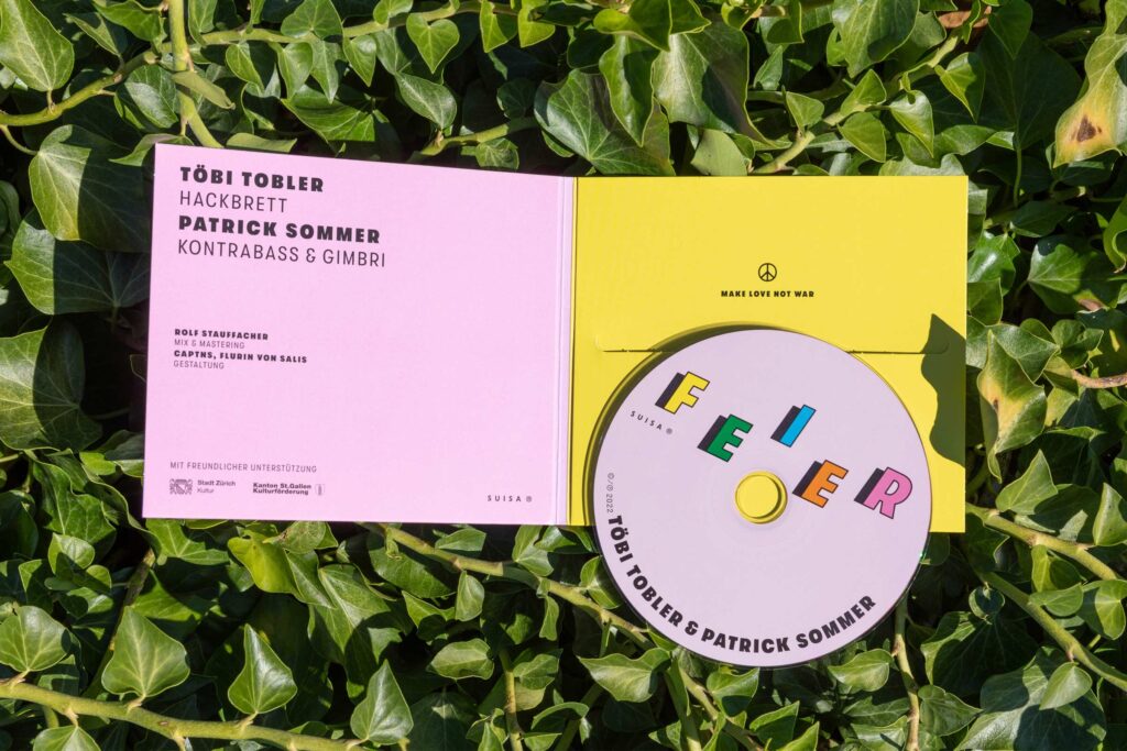 Captns Konzept und Gestaltung: CD Cover Töbi Tobler & Patrick Sommer