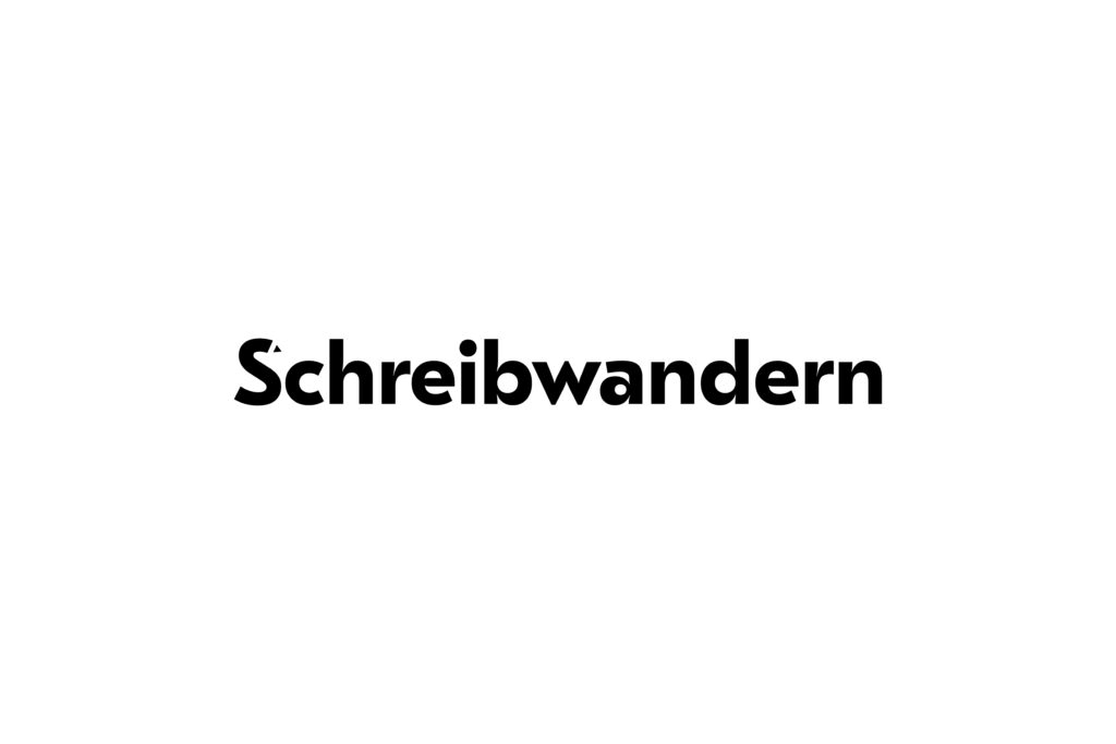 Captns Konzept und Gestaltung: Schreibwandern Prozess Logo-Entwicklung