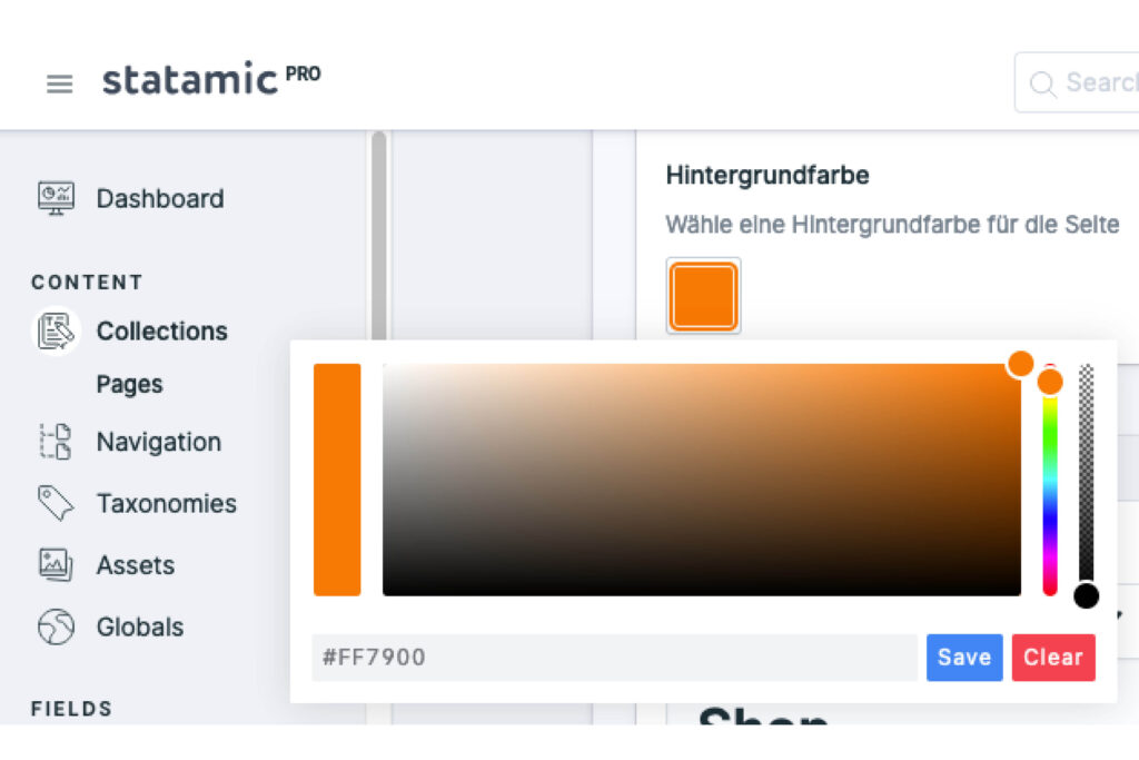 Captns Konzept und Gestaltung: Blog Beitrag Statamic CMS