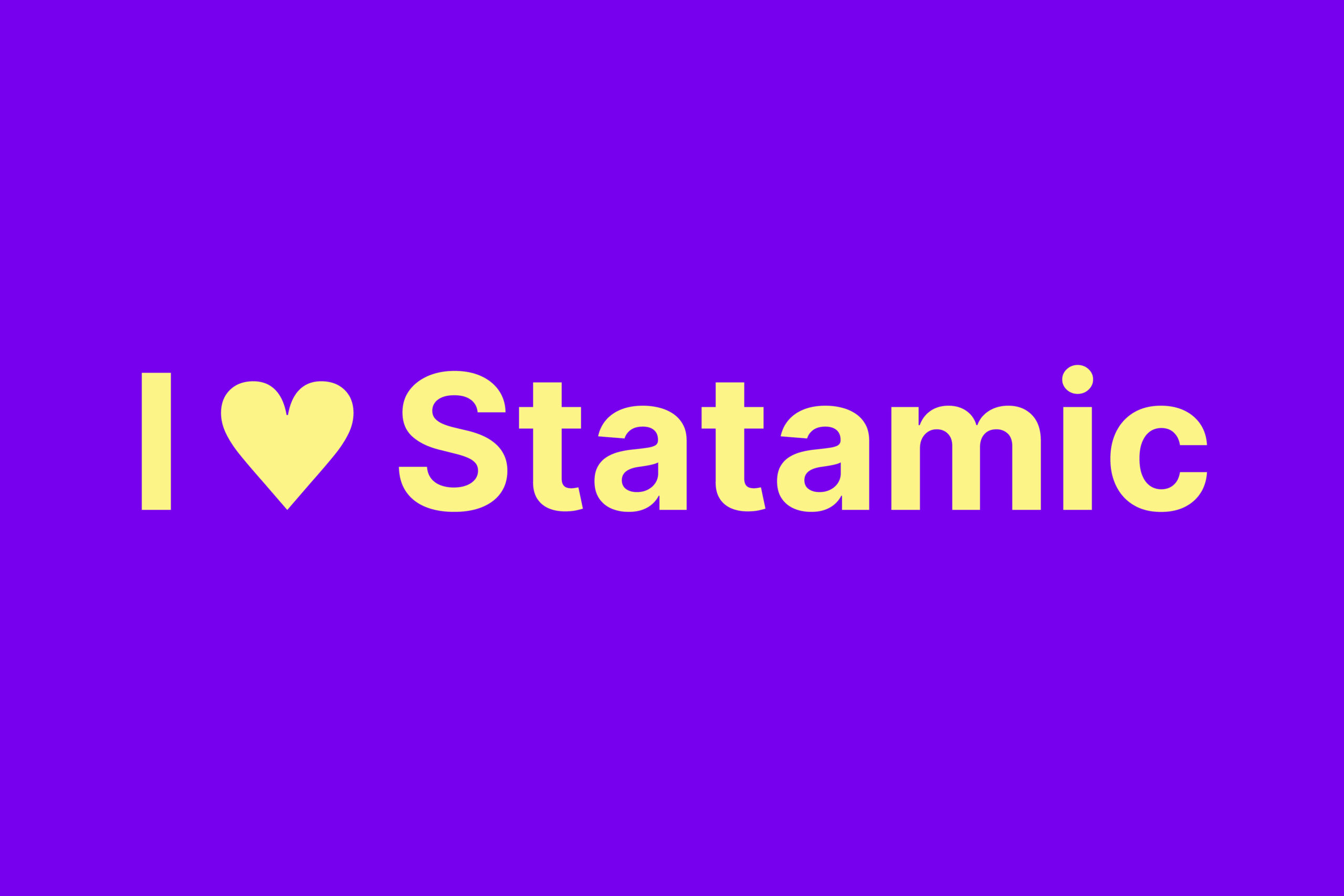 Captns Konzept und Gestaltung: I love Statamic